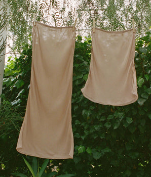 MINI SKIRT SLIP -- SAND DOLLAR