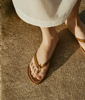 DÔEN & K.JACQUES BAIE SANDAL -- TAN