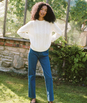 CARTWRIGHT CASHMERE SWEATER -- IVORY