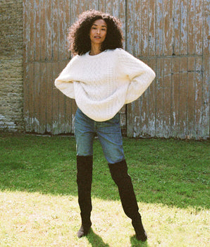 CLARENDON SWEATER -- IVORY