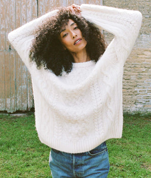 CLARENDON SWEATER -- IVORY