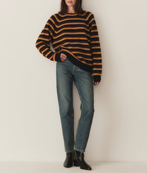 DANA CASHMERE SWEATER -- CARRINGTON STRIPE