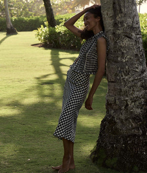 ELOWEN SKIRT -- MARILYN GINGHAM