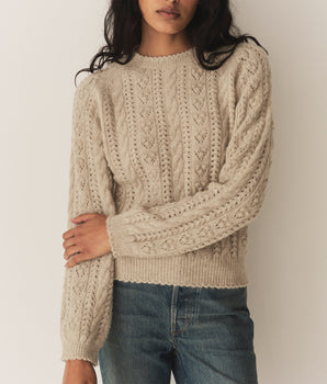 LANGLEY SWEATER -- EARL GREY