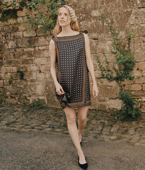 MALIA DRESS -- MONTMARTRE FOULARD