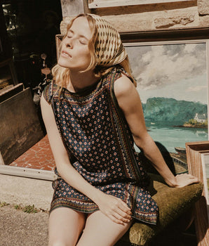 MALIA DRESS -- MONTMARTRE FOULARD