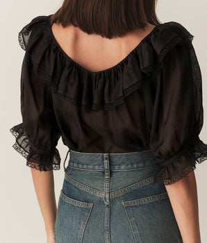 SAMARA TOP -- BLACK